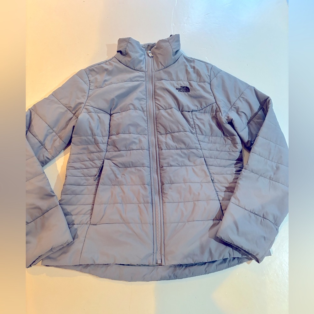 THE NORTH FACE Gray Quilted JACKET M